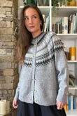 Ferguson Fair Isle Cardigan Grey